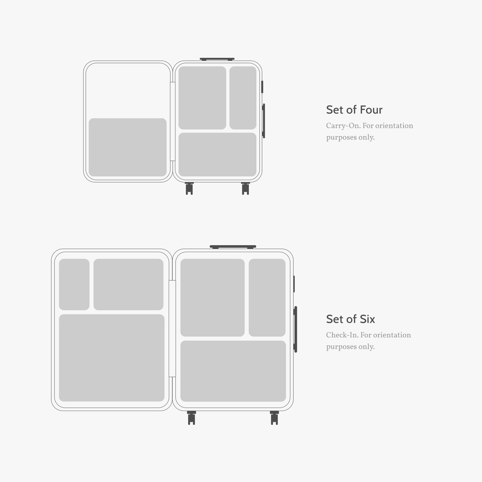 Monos Compressible Packing Cubes detail image 1