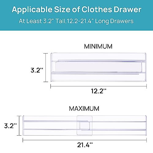 Vtopmart 8 Pack Adjustable Drawer Dividers detail image 1