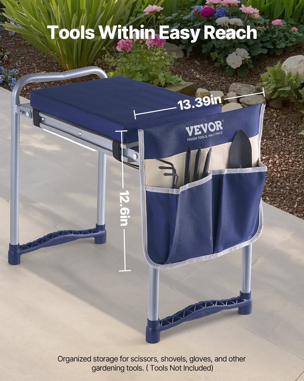 VEVOR Garden Kneeler and Seat with Tool Bag detail image 1