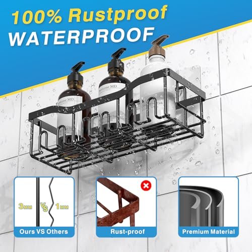 EUDELE 5-Pack Adhesive Shower Caddy Set detail image 2