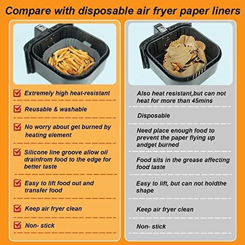 Akulife Silicone Air Fryer Liners - 2 Pack detail image 2