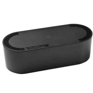 D-Line Large Black Cable Tidy Unit – Cable Management Box gallery image 1