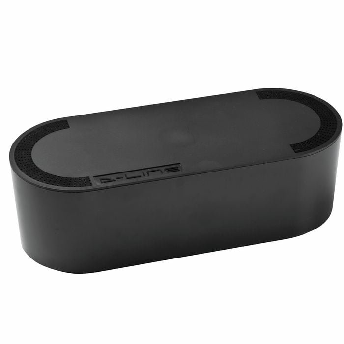 D-Line Large Black Cable Tidy Unit – Cable Management Box