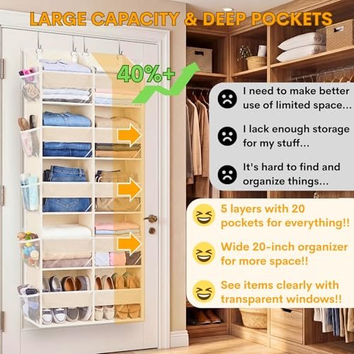 Ofiray-home 5-Tier Over the Door Organiser gallery image 3