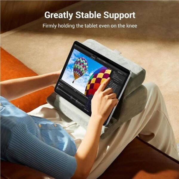 UGREEN Tablet Pillow Stand for Lap with 3 Viewing Angles gallery image 3