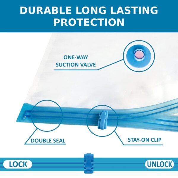 Vacuum Storage Bags with Hand Pump - 20 Pack gallery image 3