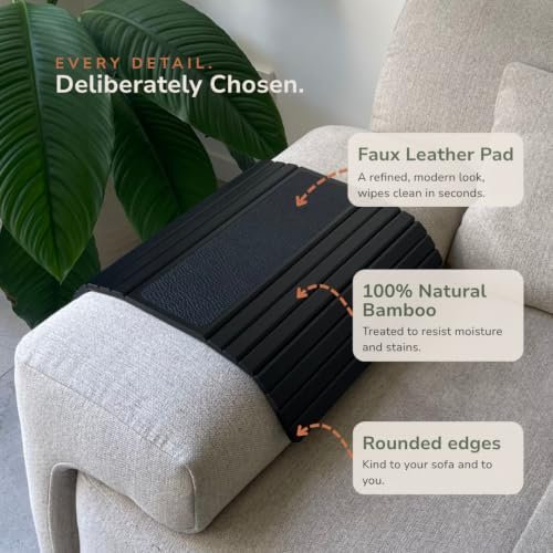 Coco Bamboo Foldable Sofa Arm Tray gallery image 4